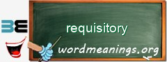 WordMeaning blackboard for requisitory